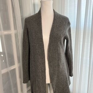 Charter Club Women's Charcoal Open Front Cardigan